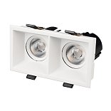 Светильник MS-FLOW-BUILT-S157x85-2x12W Warm3000 (WH, 38 deg, 230V) (Arlight, IP20 Металл, 5 лет)