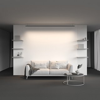 Радиусный профиль 35x35 линейный черный 2.5м