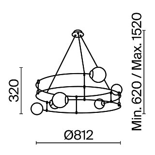Подвесной светильник Balance G9х6
