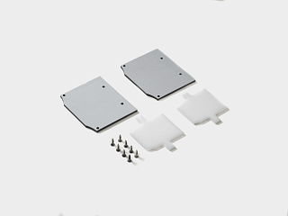 Заглушки для встраиваемого трека ECS-SY белый, алюминий, ECS-SY-CL-2-W