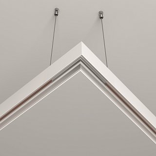 Коннектор угловой Exility накладной белый