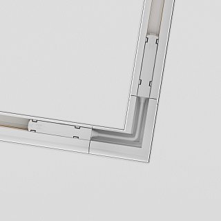 Коннектор угловой Gravity встраиваемый белый