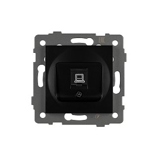 Механизм компьютерной розетки SCT-MPC1-PL-BK-V (RJ-45, CAT6) (Arlight, -)