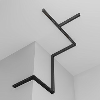 Шинопровод 1 м Exility накладной/подвесной черный