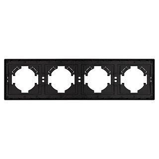 Рамка пластиковая FRM-TENDO-SFPL-4-BK (Arlight, -)