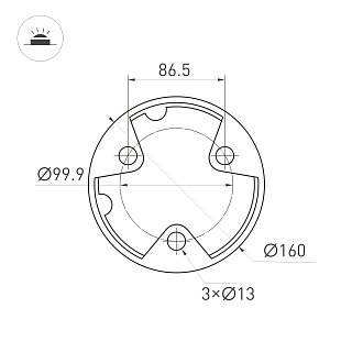 Светильник LGD-LANDMARK-BOLL-H1200-20W Warm3500-MIX (GR, 300 deg, 230V) (Arlight, IP65 Металл, 5 лет)