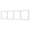 Рамка пластиковая FRM-NOBE-SFPL-4-WH (Arlight, -)