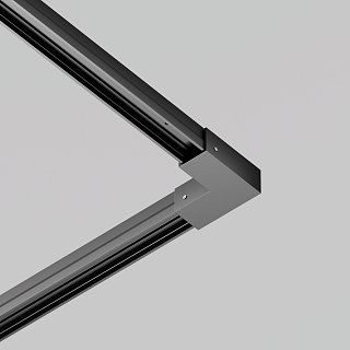 Коннектор угловой для профиля Elasity IP черный