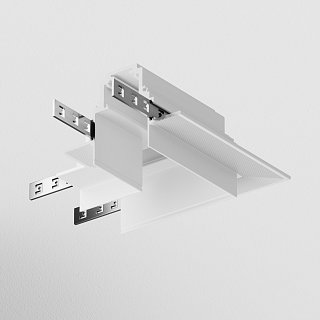 Коннектор угловой Gravity встраиваемый белый