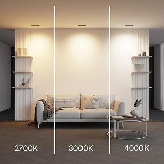 Встраиваемый светильник Parete 2700K-4000K 12Вт 70°