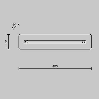 Настенный светильник (бра) Maya 3000К 11Вт