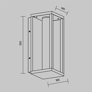 Настенный светильник (бра) Expo 3000К 12Вт IP 54