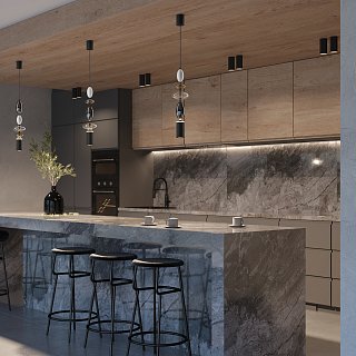 Подвесной светильник Monochrome 2700К 17Вт, GU10x1