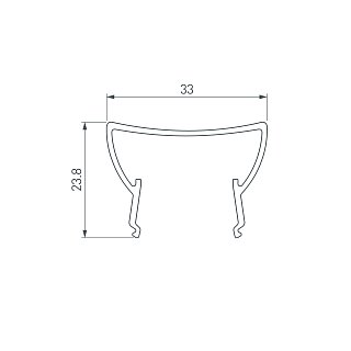 Экран ARH-WIDE-(B)-H20-2000 TPZ Opal-PM (Arlight, Пластик)