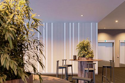 Небольшая кофейня в холле бизнес-центра