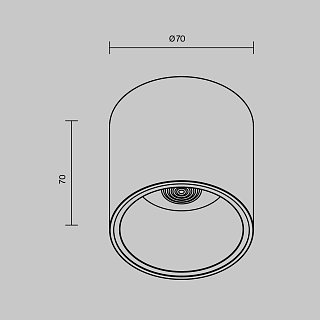 Потолочный светильник Alfa LED 4000K 1x12Вт 24°