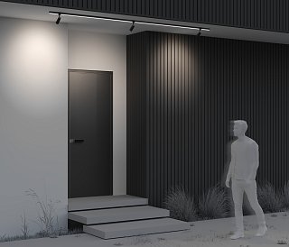 Уличный трековый светильник Focus Led Elasity IP 3000К 8Вт 55° черный