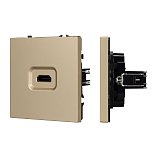 Механизм HDMI розетки SCT-NOBE-MHD1-SFPL-GD (Arlight, Золотой песок)
