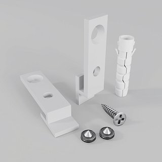 Комплект креплений для радиусного профиля со свеченим вверх/вниз 2шт.