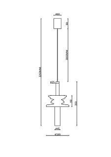 Подвесной светильник Sound Wave G9х1
