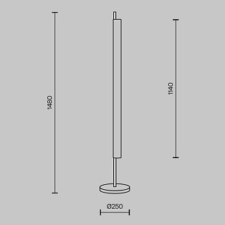 Напольный светильник (торшер) Loom 2700К 15Вт
