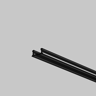 Рассеиватель для профиля 08×09 (Чёрный, 2 м), ALM-0809-B-DF-2M 642018