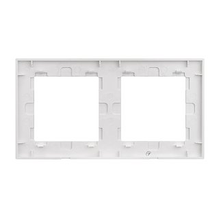 Рамка стеклянная FRM-GLARE-GS-2-WH (Arlight, -)