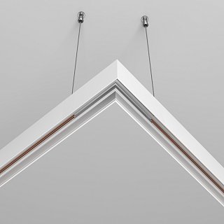 Коннектор угловой Exility накладной белый