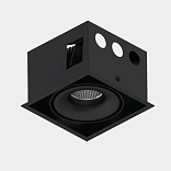 Корпус светильника потолочный встраиваемый  поворотный, Черный, IP20, COMBO-CRD1-BL