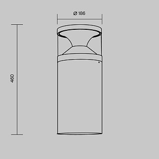 Ландшафтный светильник Pyro 3000К 21Вт IP 65