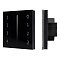 Панель Sens SMART-P17-DIM Black (230V, 4 зоны, 2.4G) (Arlight, IP20 Пластик, 5 лет)