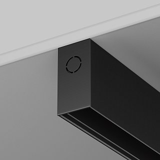 Заглушка торцевая 2 шт. Exility накладной черный