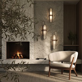 Настенный светильник (бра) Marmo E14х2