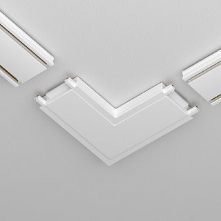 Конектор питания угловой Radity белый