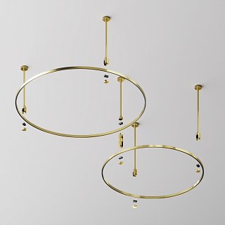 Шинопровод круглый 800 мм Flarity латунь