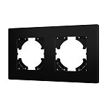 Рамка пластиковая FRM-PERIO-PL-2-BK (Arlight, -)