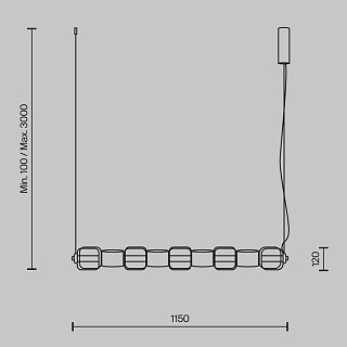 Подвесной светильник Ritmo 3000К 22Вт
