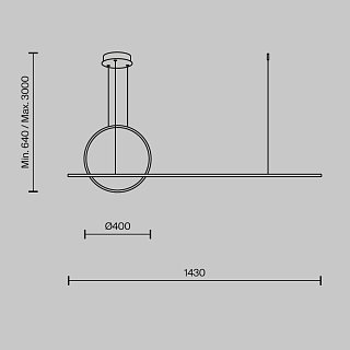 Подвесной светильник Halo 2600-3500К 40Вт