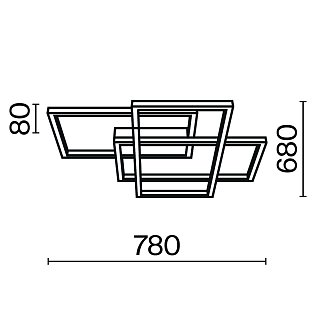 Потолочный светильник Rida 2600-3500К 78Вт
