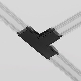 Коннектор питания T-образный Radity черный