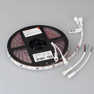Светодиодная лента герметичная DMX-PFS-B60-12mm 12V RGB-PX3 (14 W/m, IP68, 5060, 5m) (Arlight, -)