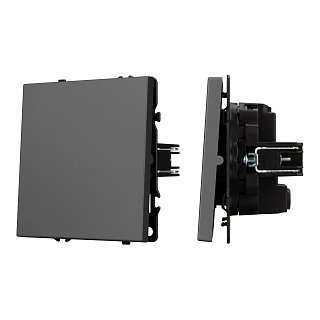 Механизм выключателя одноклавишный перекрёстный SWT-NOBE-MKX1-SFPL-GR (230V, 10A) (Arlight, -)