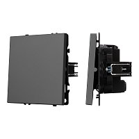 Механизм выключателя одноклавишный перекрёстный SWT-NOBE-MKX1-SFPL-GR (230V, 10A) (Arlight, -)