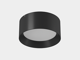 Светильник светодиодный потолочный накладной , серия BQ, Черный, 20Вт, IP20, Нейтральный белый (4000К), BQ-SF20-BL-NW