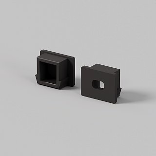 Комплект заглушек (для профиля 16×12) 10 шт., ALM-005-B-EC 642022