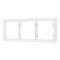 Рамка пластиковая FRM-NOBE-SFPL-3-WH (Arlight, -)