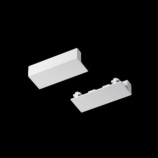 Комплект монтажный с заглушками Radity 2 штуки, белый TRA084EC-111W