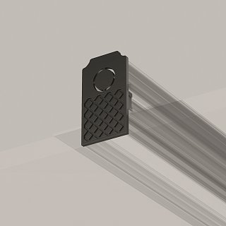 Заглушки к встраиваемому шинопроводу Exility 2 шт. черный