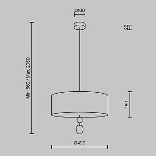 Подвесной светильник Glamping E14x5
