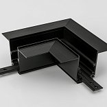 Коннектор угловой горизонтальный для встраиваемого глубокого шинопровода SY-LINK под шпаклевку, SY-LINK-CNLV-T2-BL